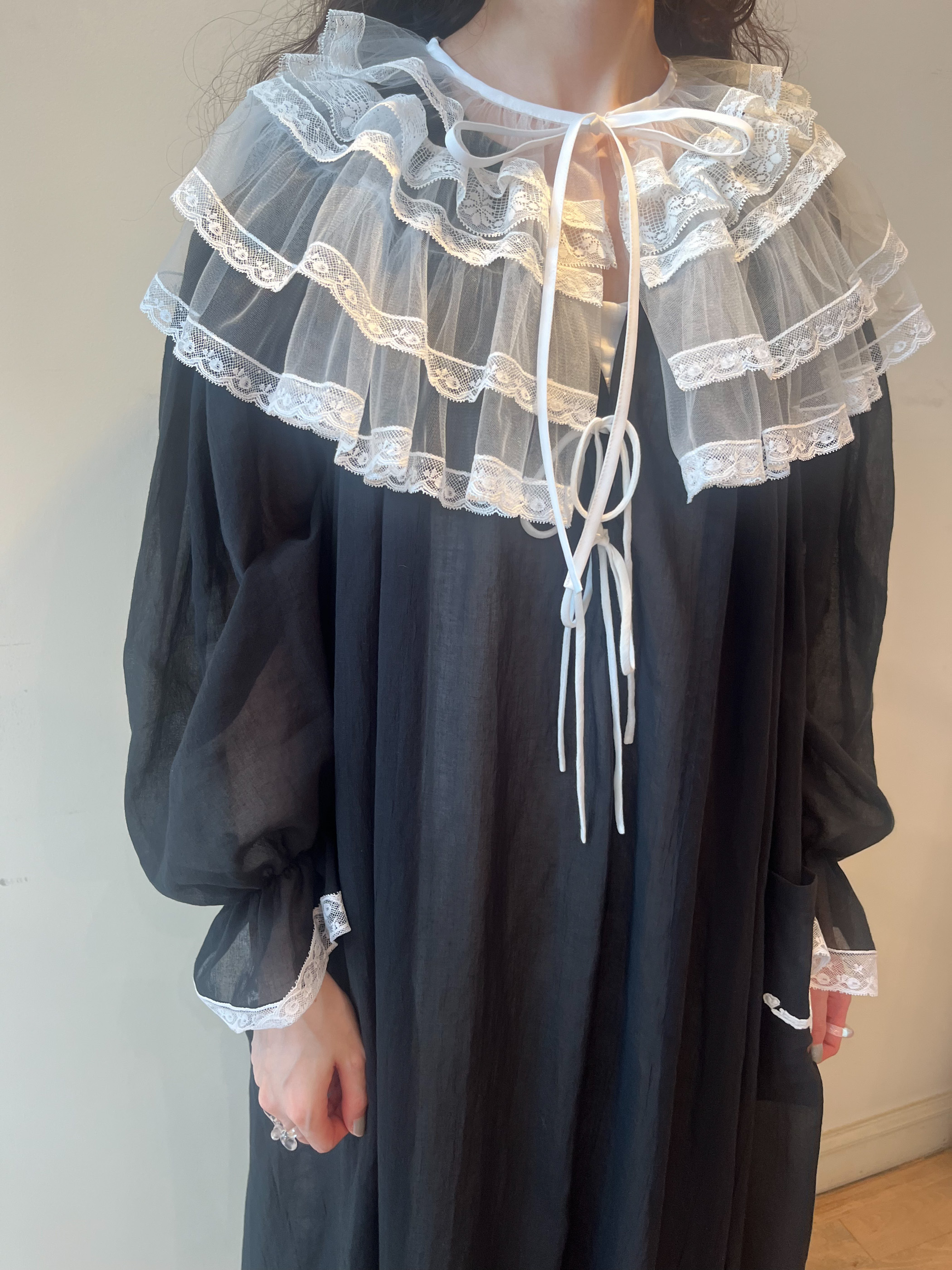 【3月お届け商品】tulle frill collar