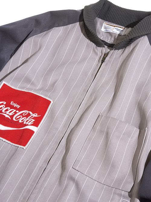 1970s "Coca Cola" swiching work jacket -GREY- <SALE¥15000→¥12000>