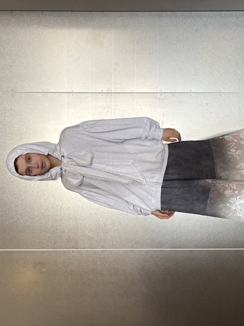 【3月お届け商品】gradation print lace sweat pants