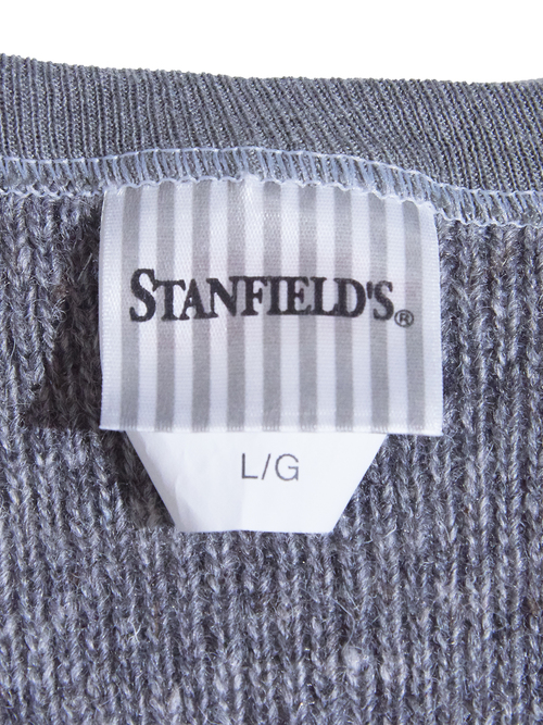 1980s "STANFIELD'S" wool henry thermal -GREY-