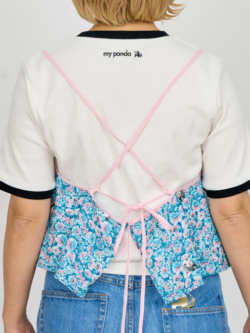 【受注商品】panda printed camisole・BLUE