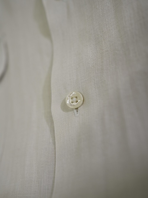 OLD SAKS FIFTH AVENUE 2p Linen shirt / Made in Hong Kong