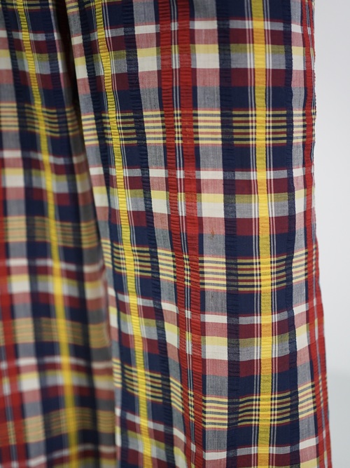 1970~ Unknown Seersucker flare check golf pants