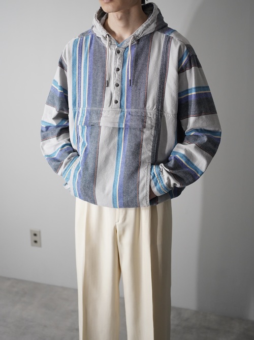 1990's ~ NO BOUNDARIES Cotton flannel anorak parka