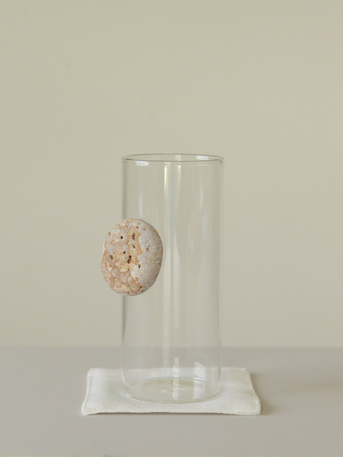 floating stone / 石付きグラス H2