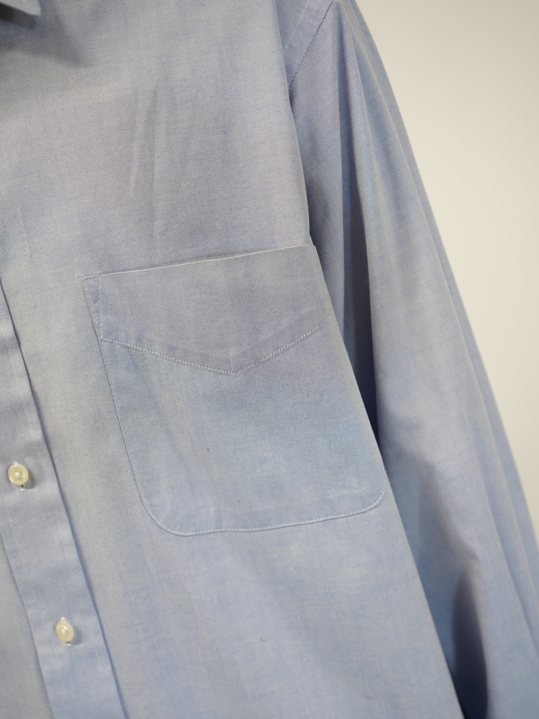 1990's BRITCHES Pinpoint Oxford cotton L/S shirt / Made in Hong Kong