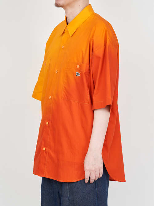 【受注商品】gradation short sleeve shirt・YELLOW×ORANGE