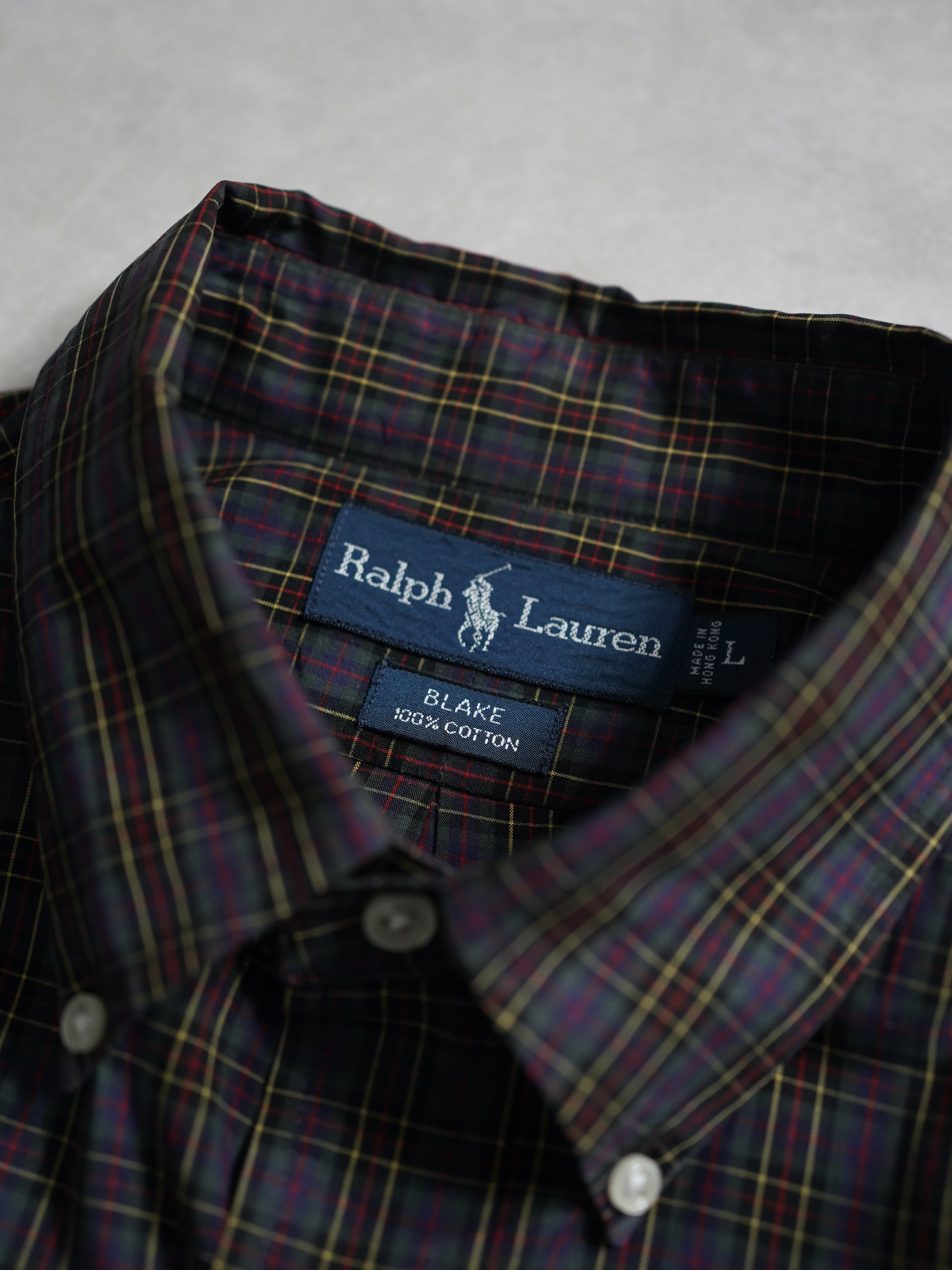 Ralph Lauren BLAKE B.D shirt / Made in Hong Kong