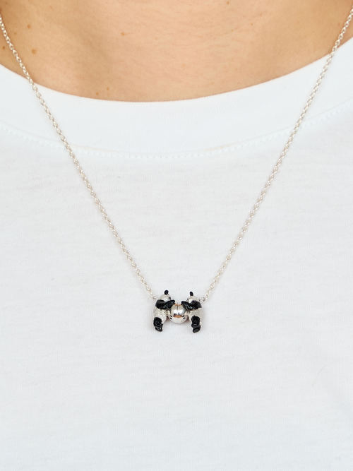 【受注商品】〈simmon×my panda〉twin pandas chain neckless・SILVER