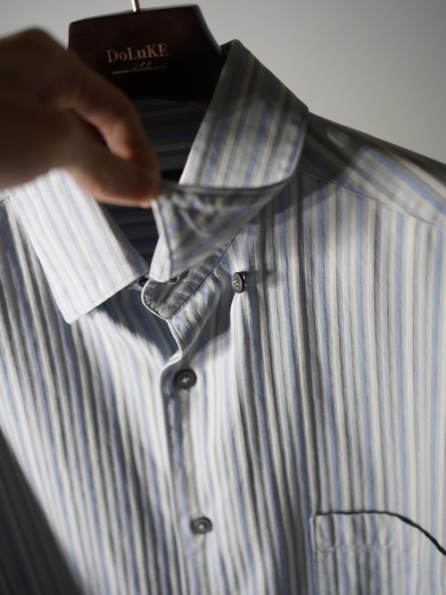 Ermenegildo Zegna Cotton 隠しB.D. dress shirt / Made in Italy