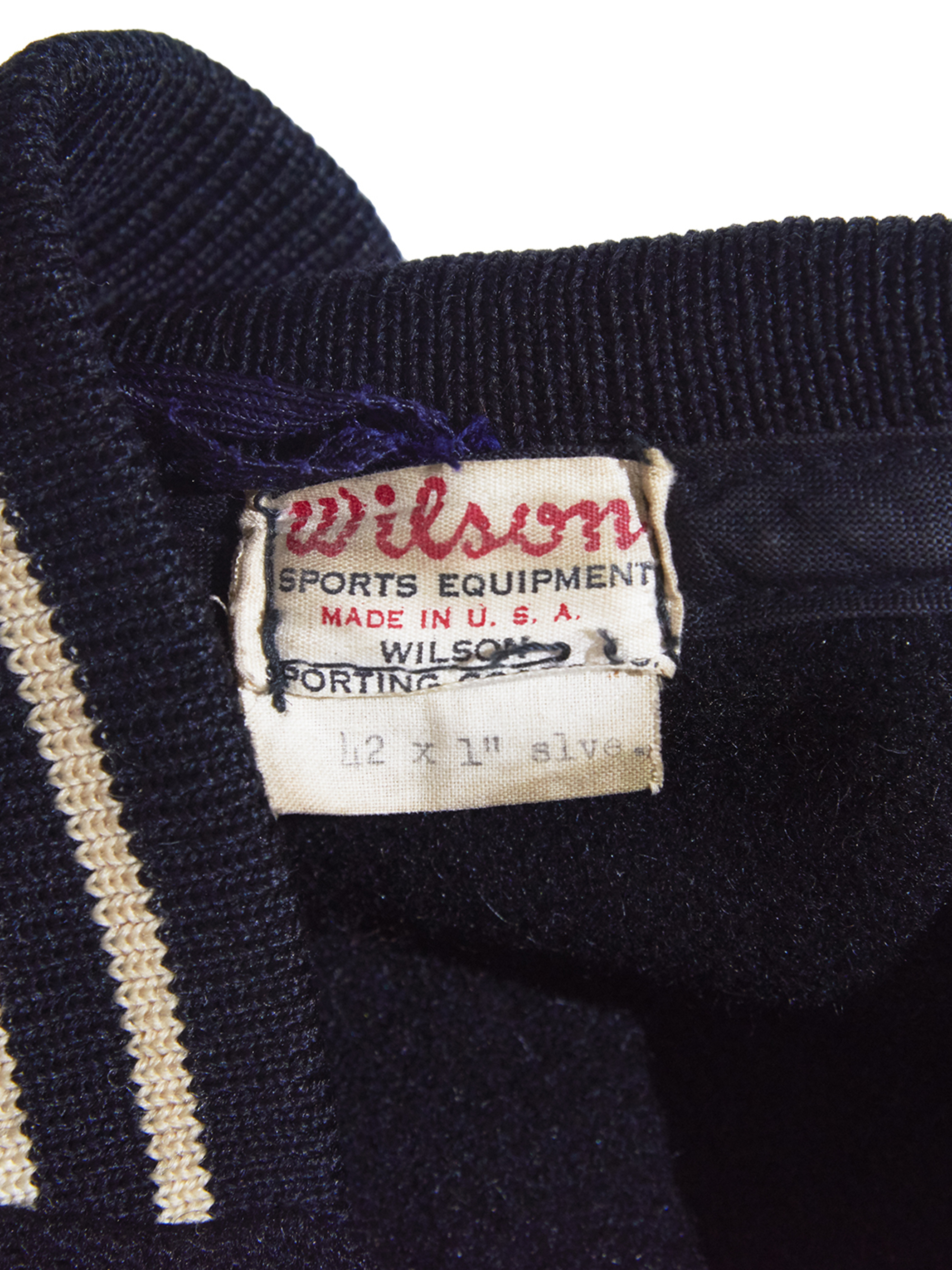1960s "Wilson" wool×leather award jacket -BLACK×BLACK-