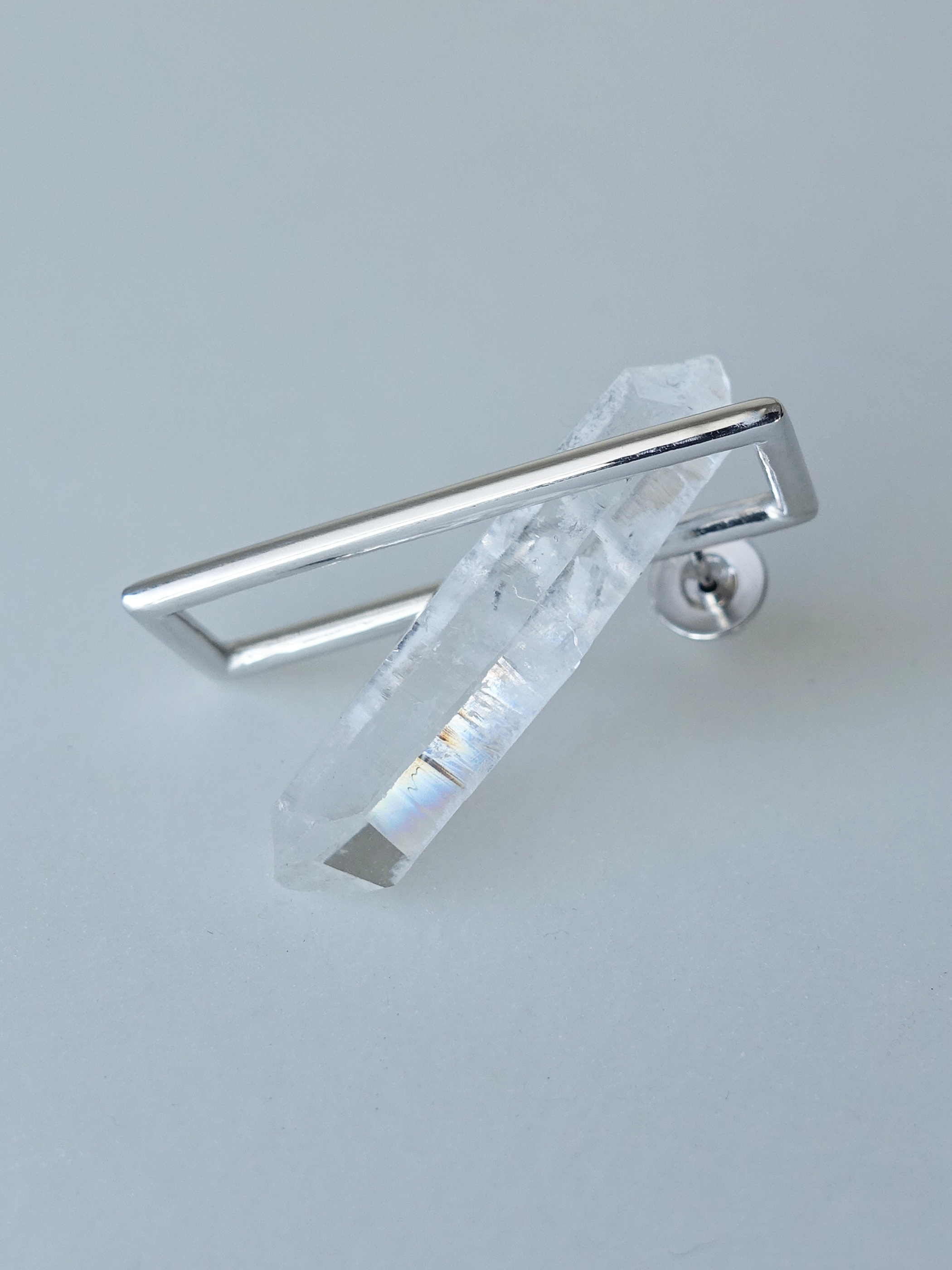 〈INSIDE〉quartz earring 2 L