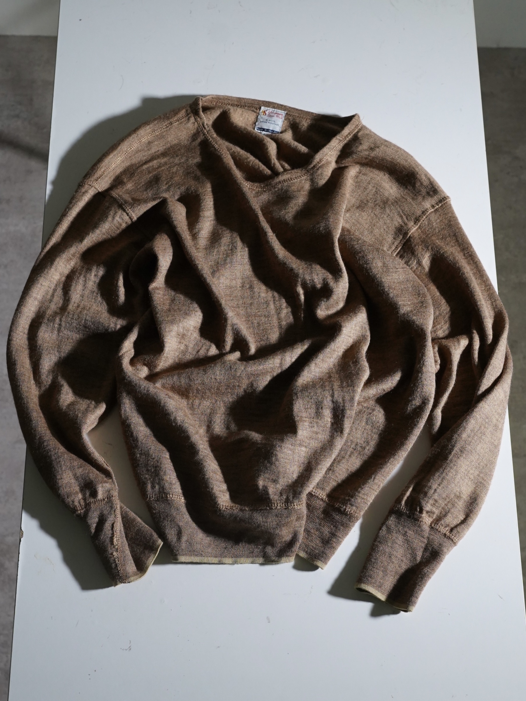 1980's Space man Merino wool knit sew /Made in England