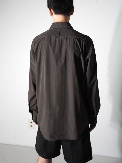 BANANA REPUBLIC Ethnic design cotton stripe L/S shirt
