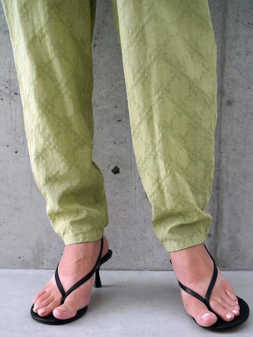 Jacquard Tapered Easy Pants