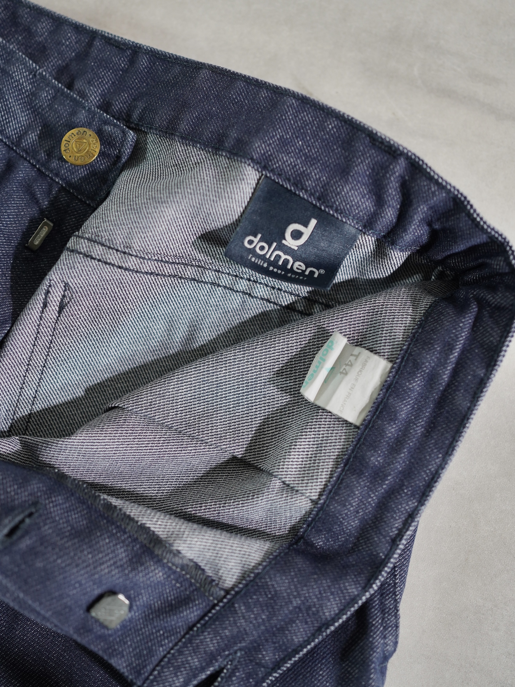 1980's- dolmen Poly cotton Twill Work pants / Fabric in France