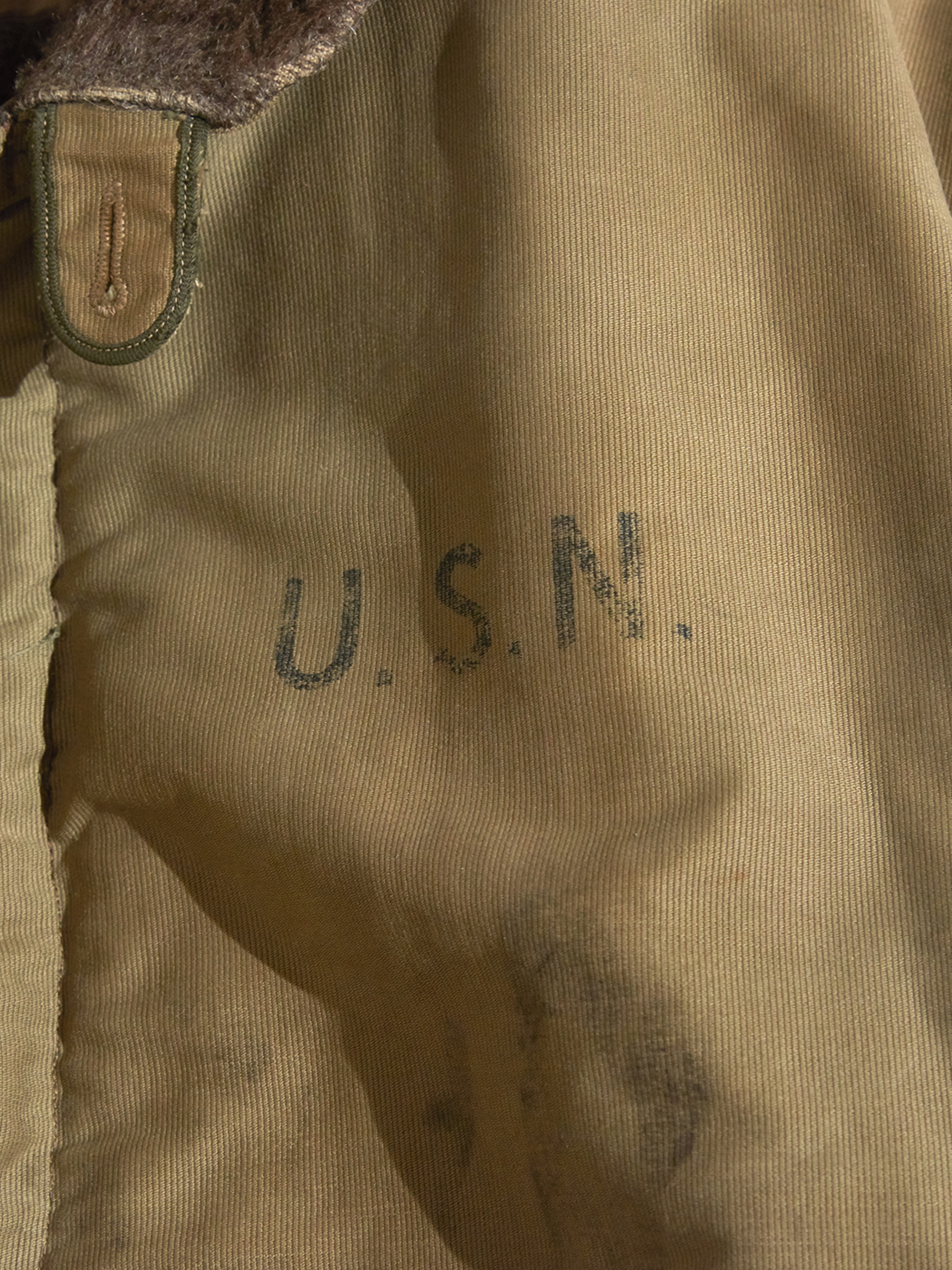 1940s "USN" N-1 deck jacket -OLIVE BROWN- <SALE¥60000→¥45000>