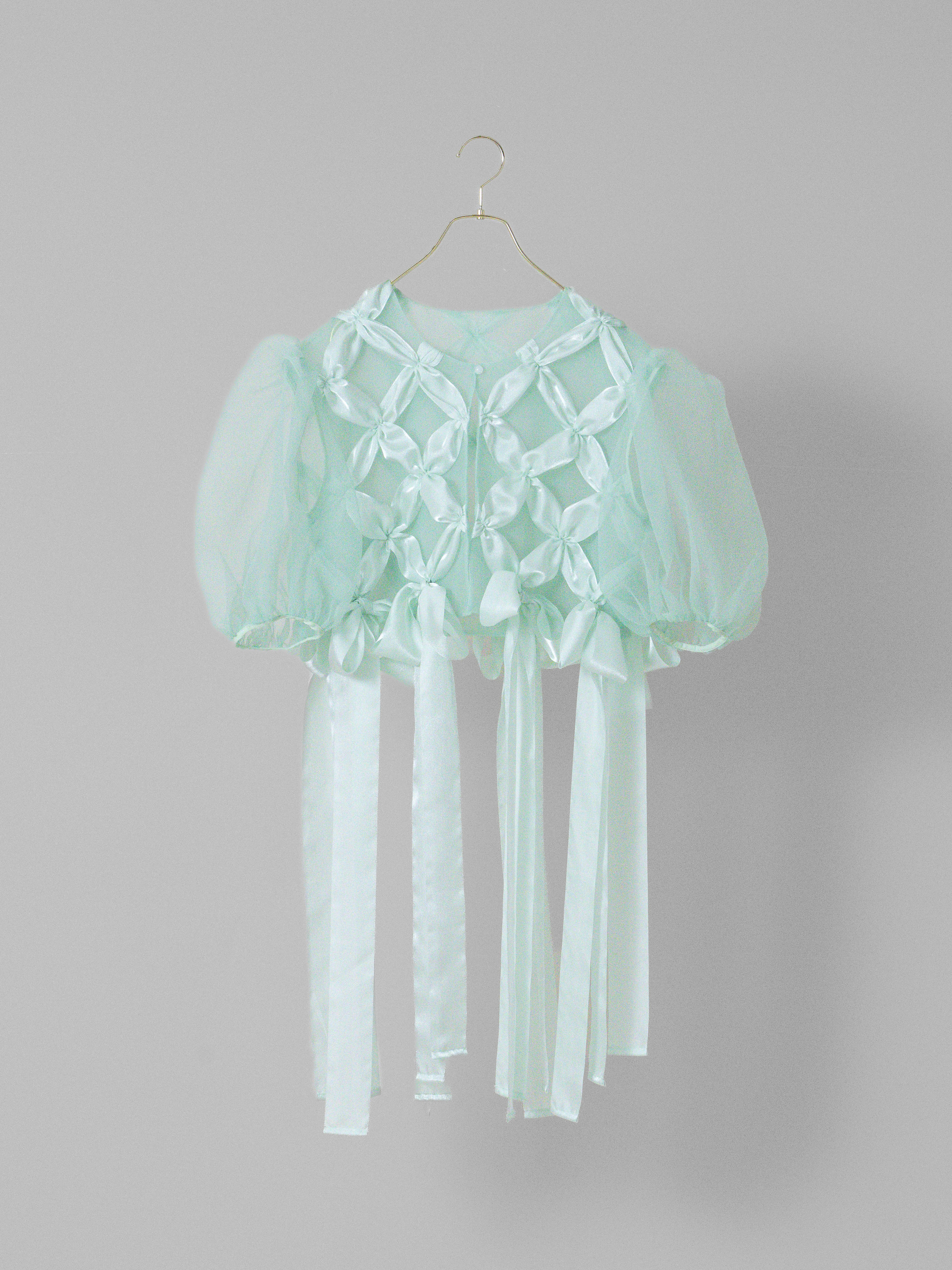 【3月お届け商品】ribbon bolero blouse