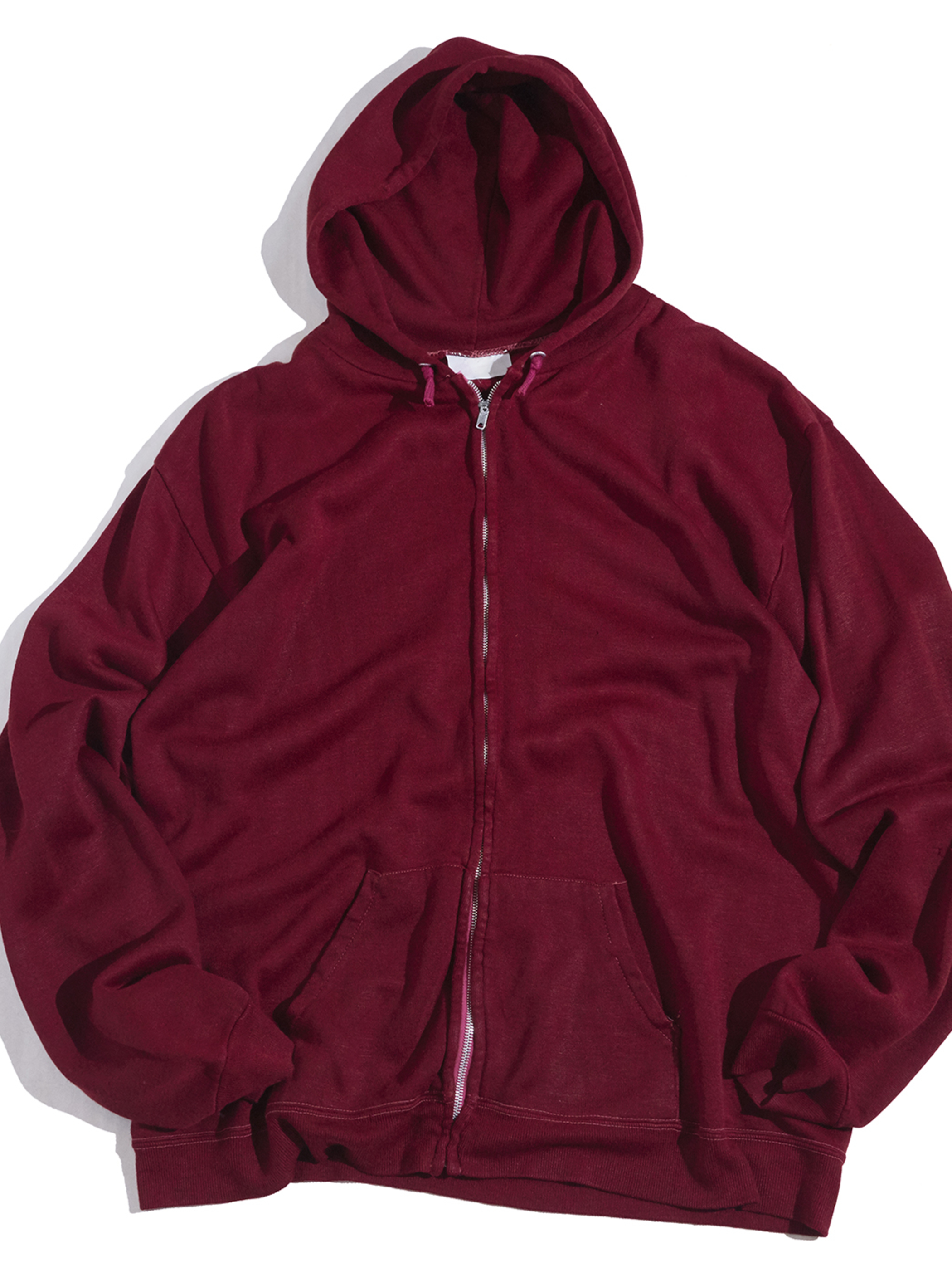 burgundy zip up