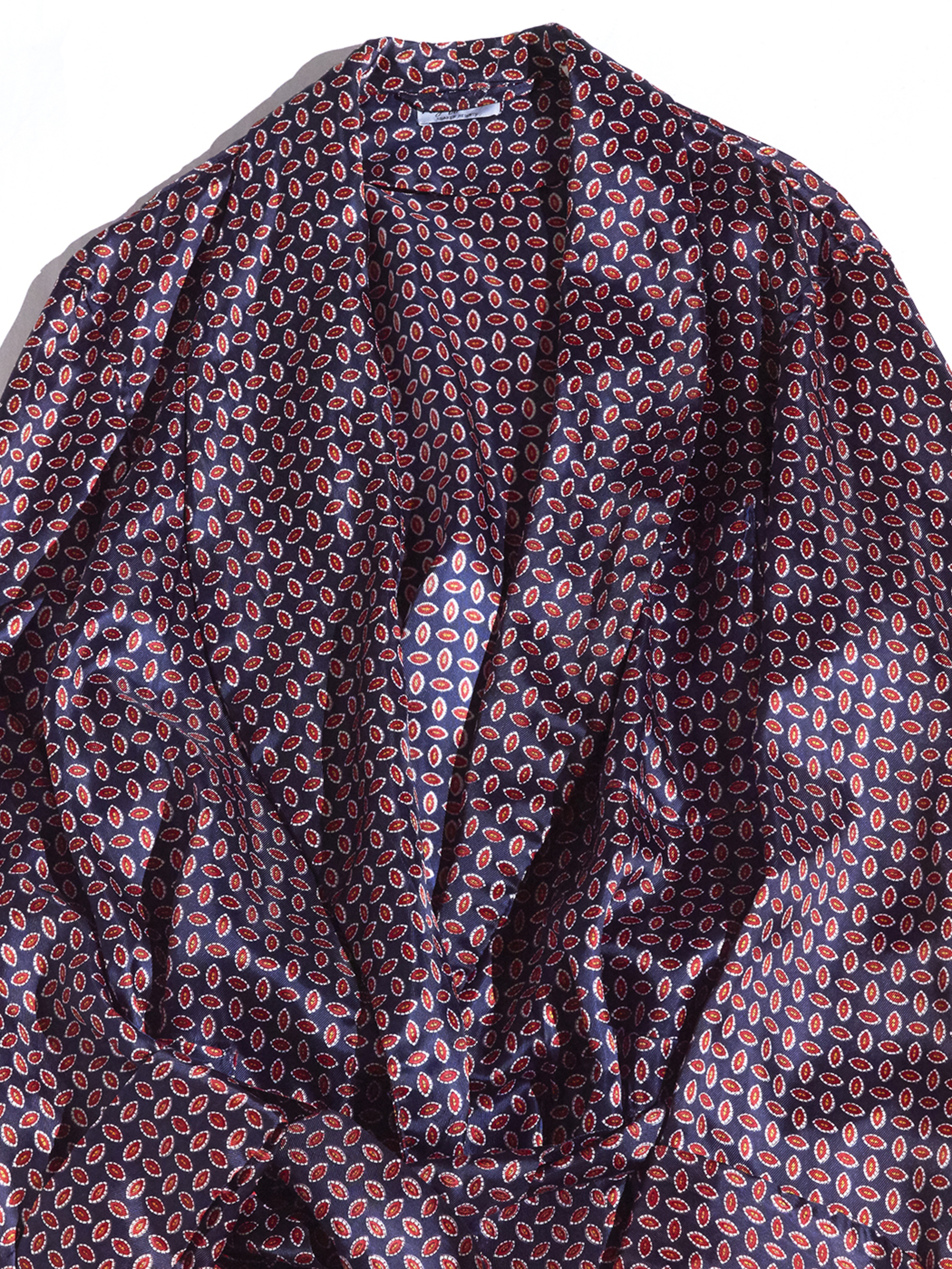 1960s "Rogoff bros" acetate pattern gown -PURPLE- <SALE¥18000→¥14400>