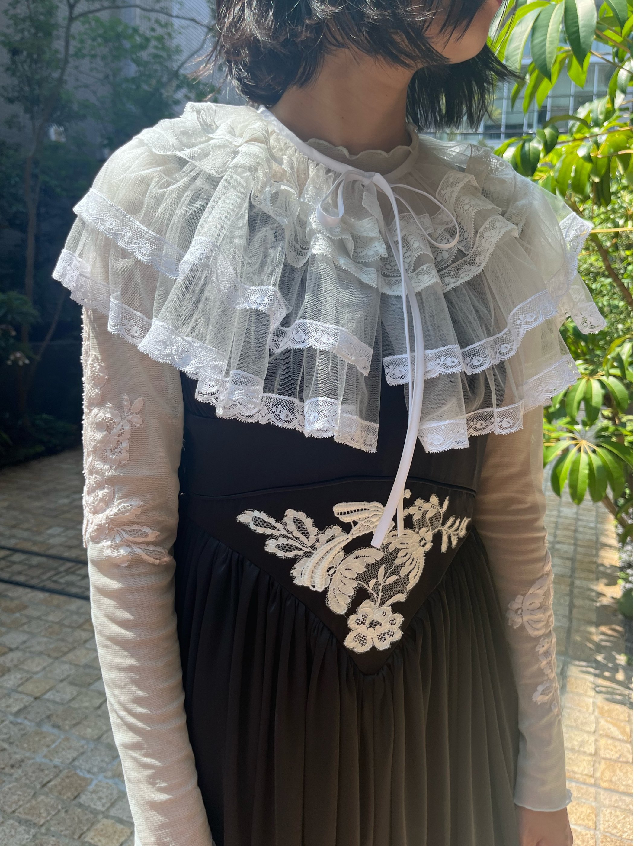 【3月お届け商品】tulle frill collar