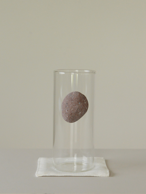floating stone / 石付きグラス H4