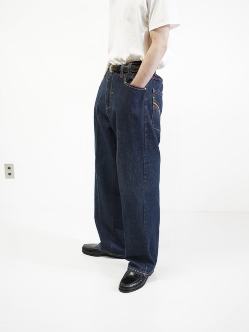 1990-00's Members Property Wide baggy Denim pants