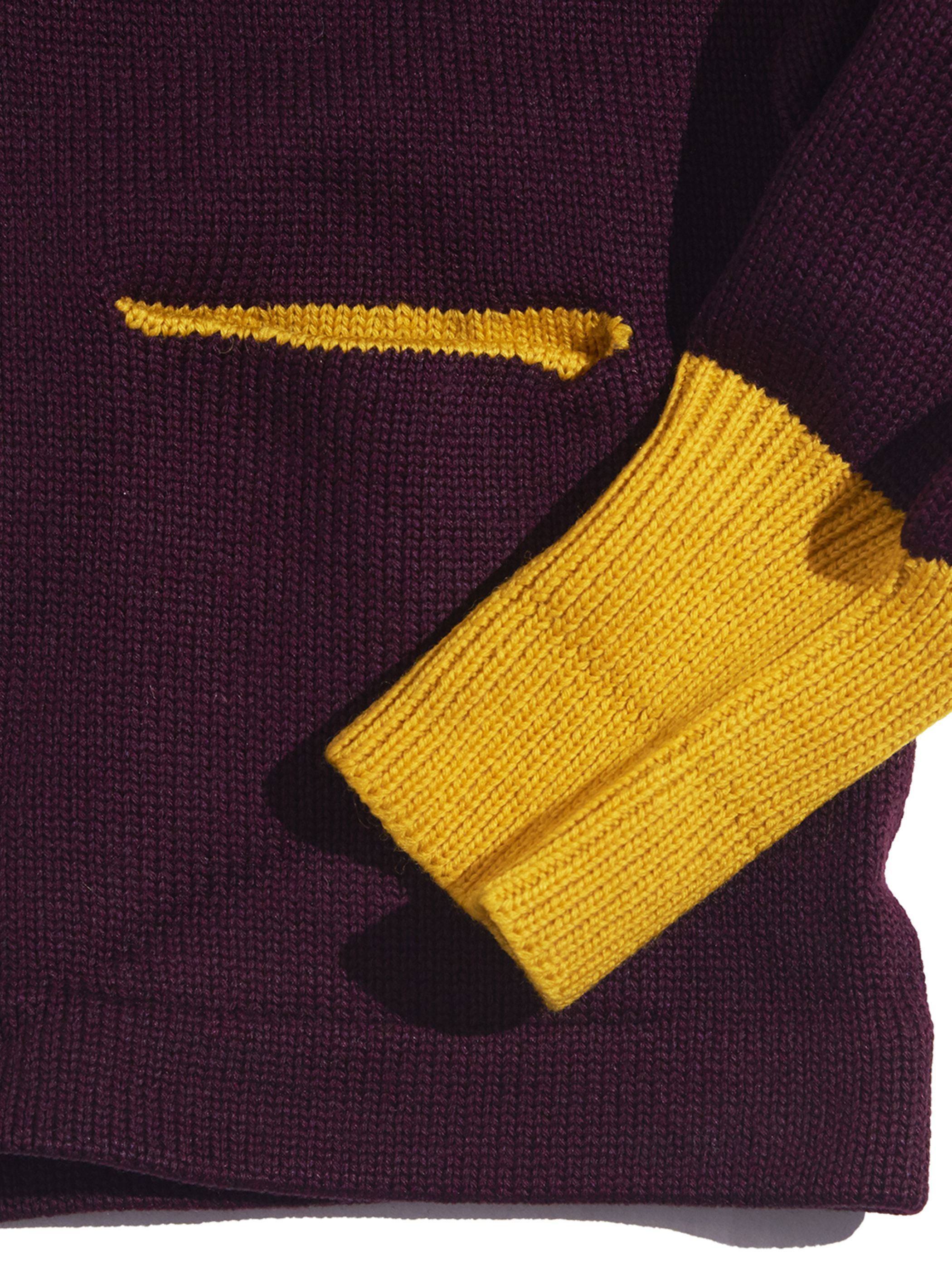 1950s "LOGAN" lettered knit cardigan -BURGUNDY-