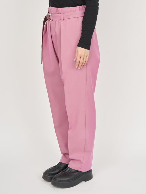 【受注商品】standard slacks pants・PINK×BROWN