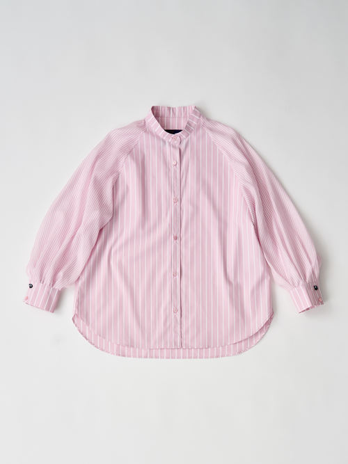 【受注商品】sheer striped blouse・LT.PINK