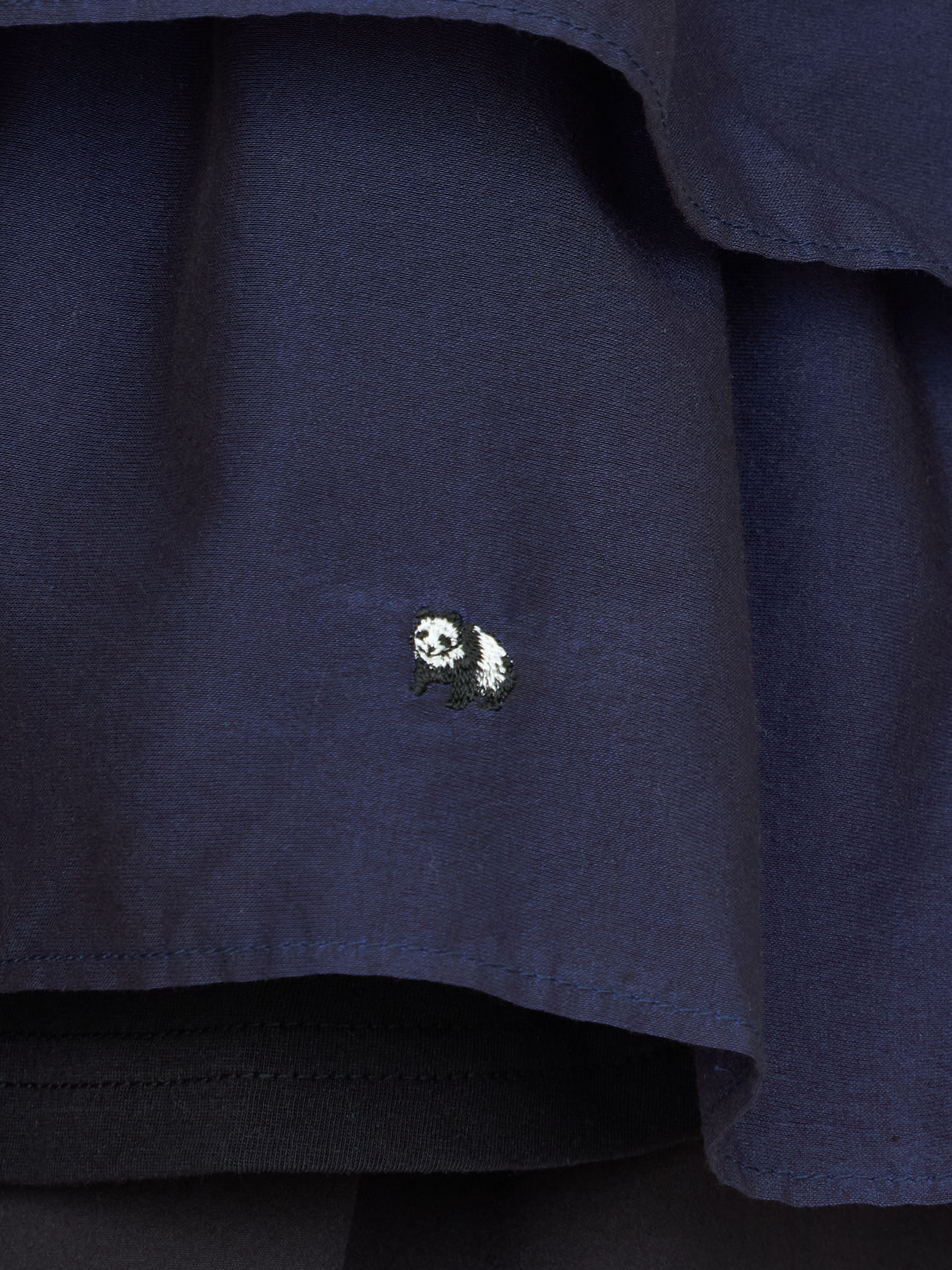 【受注商品】mini pandas frilled top・BLACK×NAVY 【受注商品】mini pandas frilled top・BLACK×NAVY