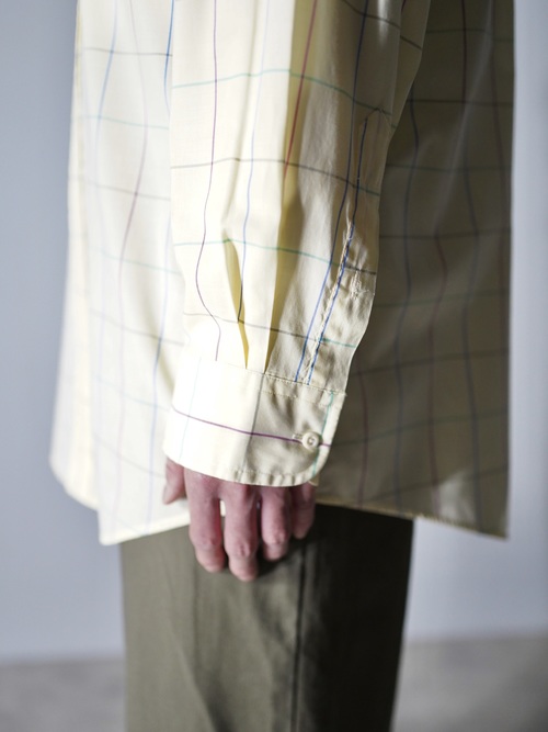 1990's LANDS' END B.D. Cotton dress shirt / Made in Hong Kong