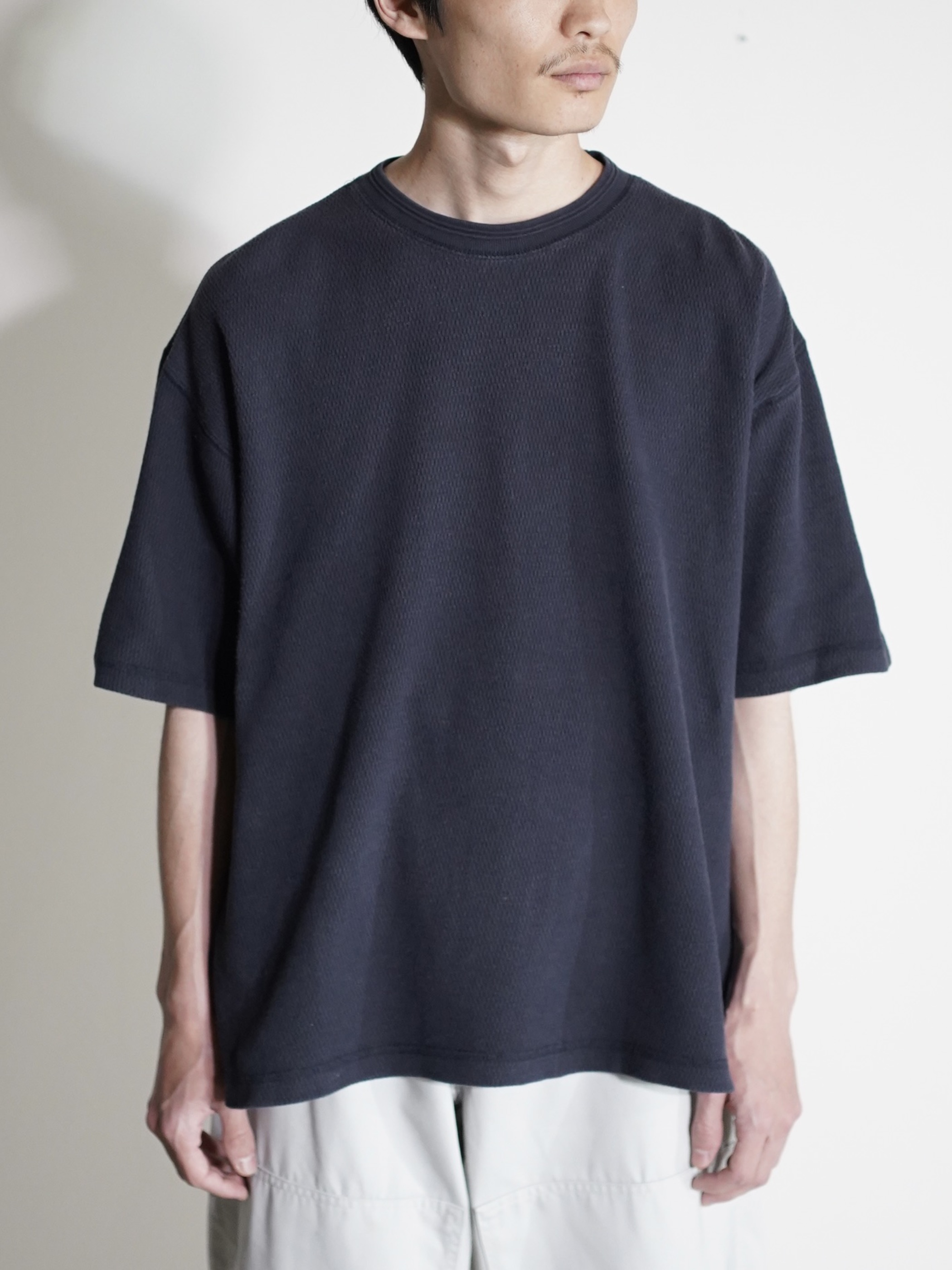 1990's JOCKEY 凹凸 fabric s/s T-shirt