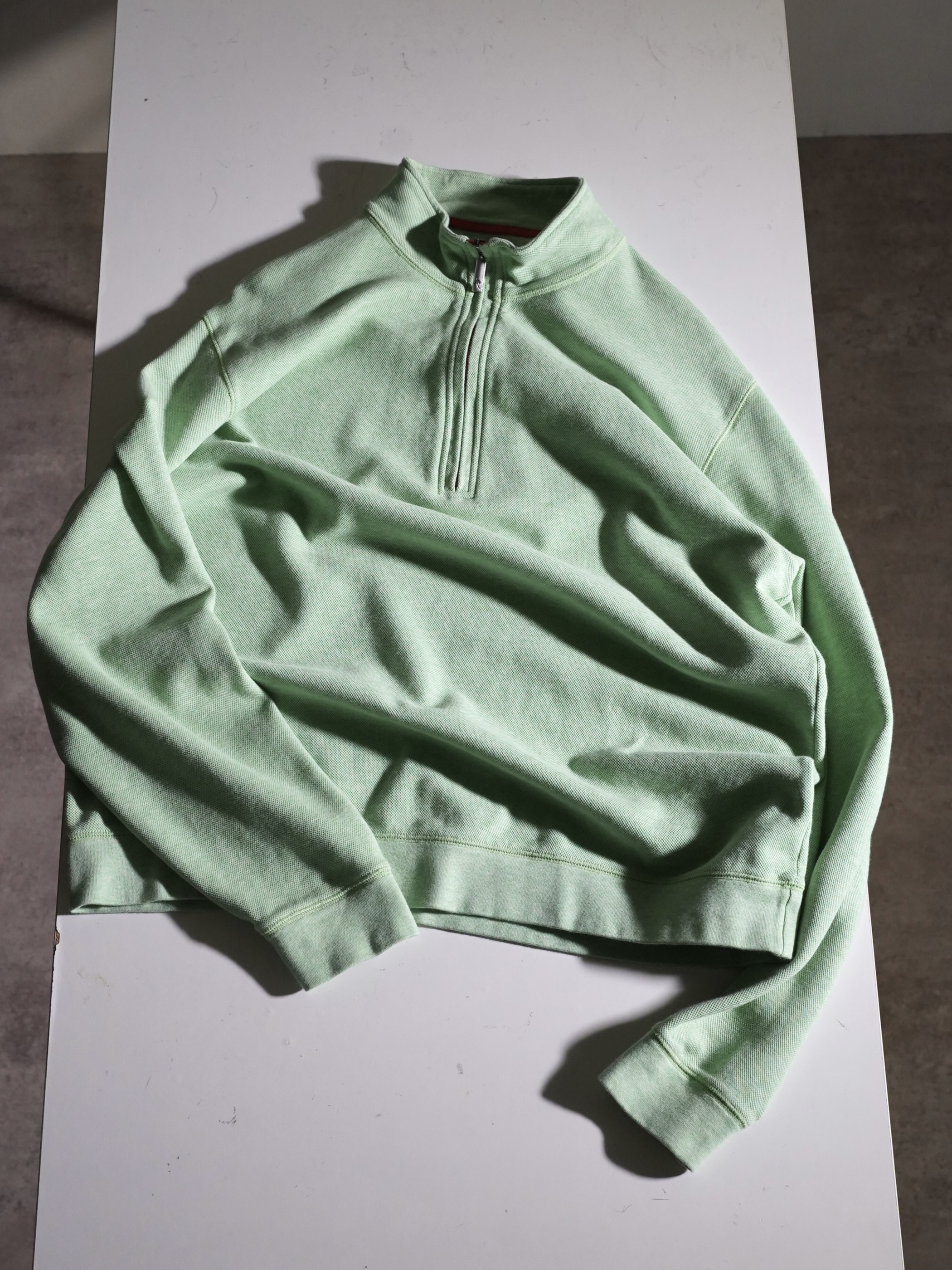 ORVIS 100% Pima cotton half zip tops/Made in Peru