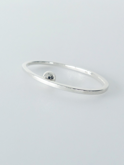 〈GEOMETRIC〉oval double ring 2