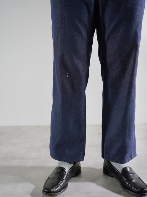 1980's- dolmen Poly cotton Twill Work pants / Fabric in France