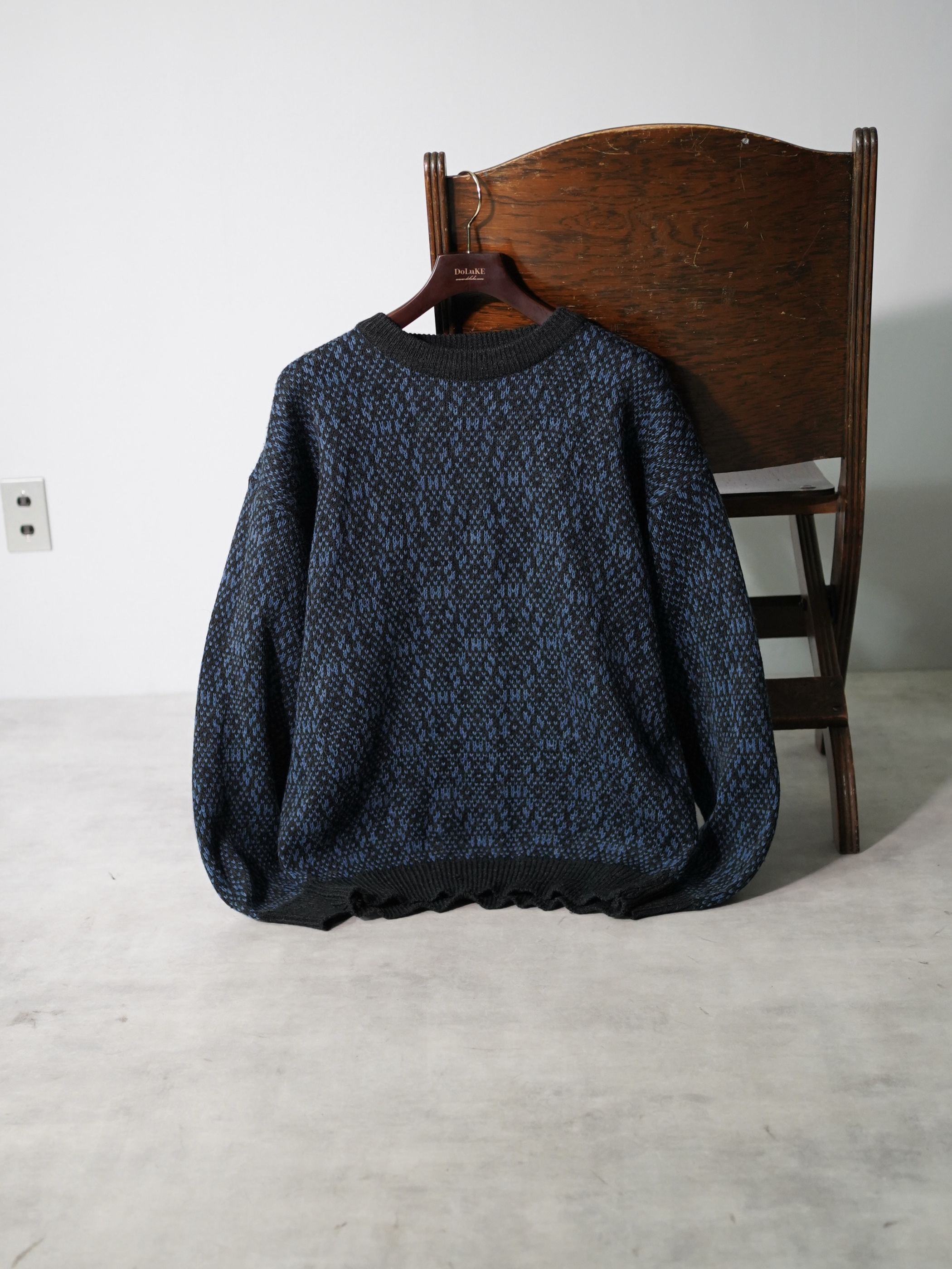 1990's CLAYBROOKE Whole pattern acrylic knit sweater