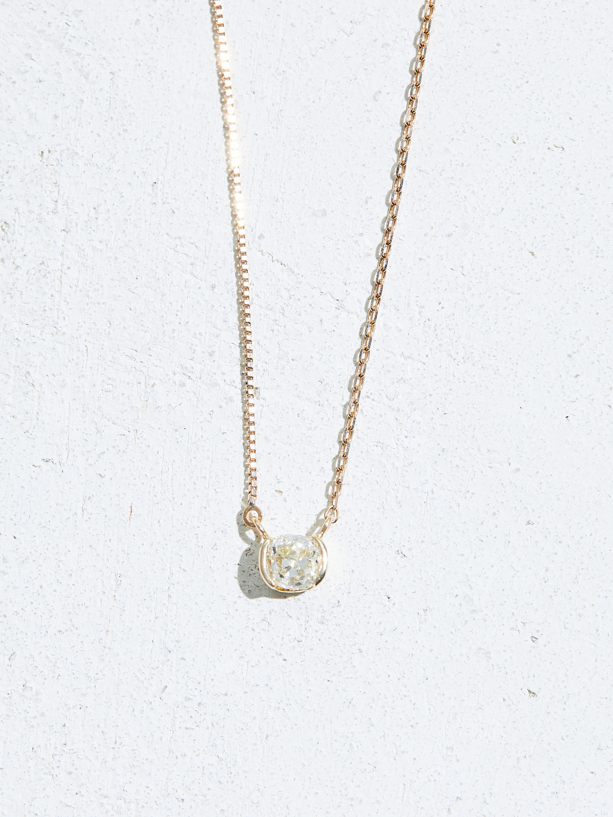 RECYCLING ANTIQUE DIAMOND NECKLACE