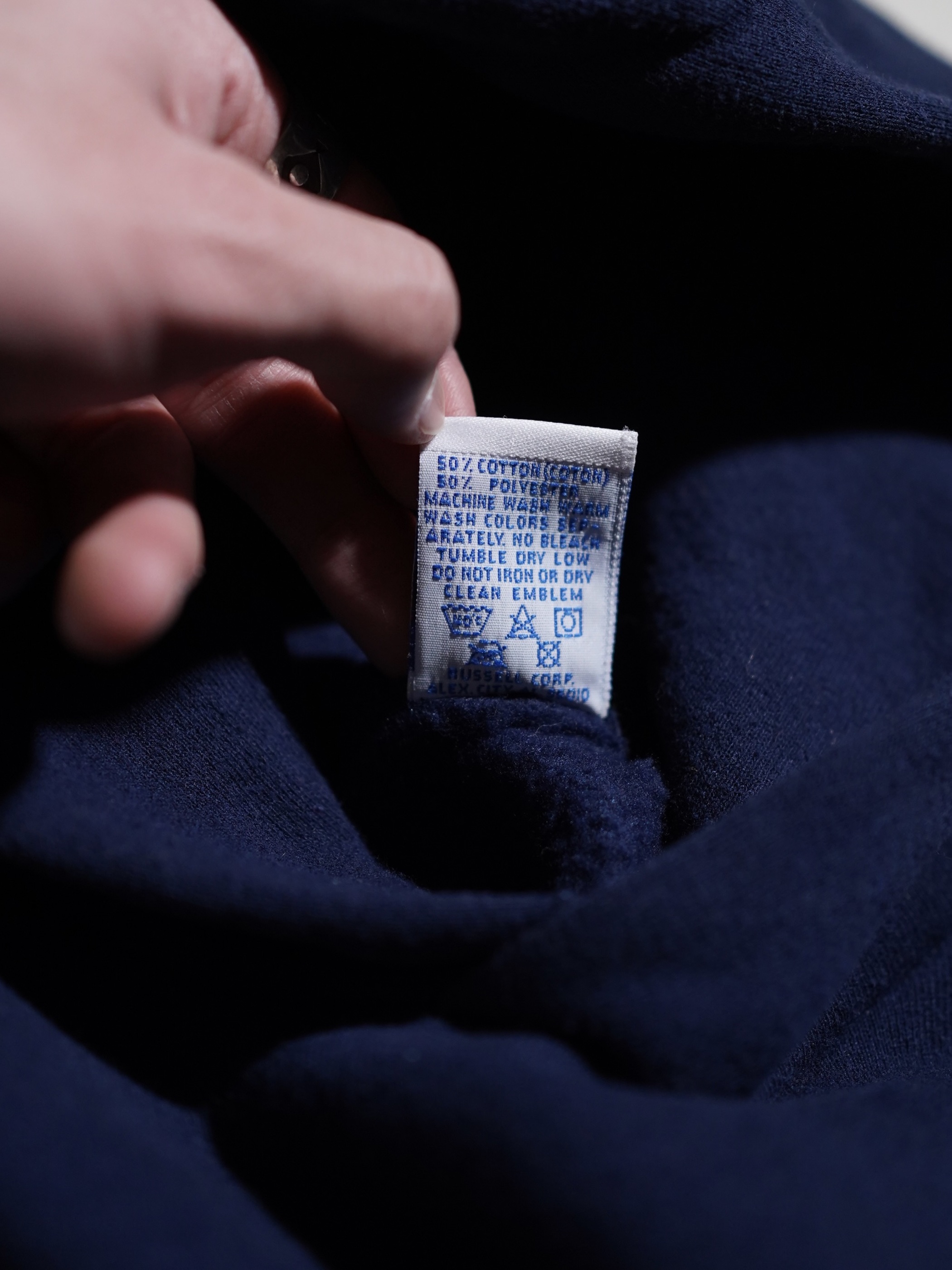 1990's RUSSELL ATHLETIC Plain sweat parka/Made in USA