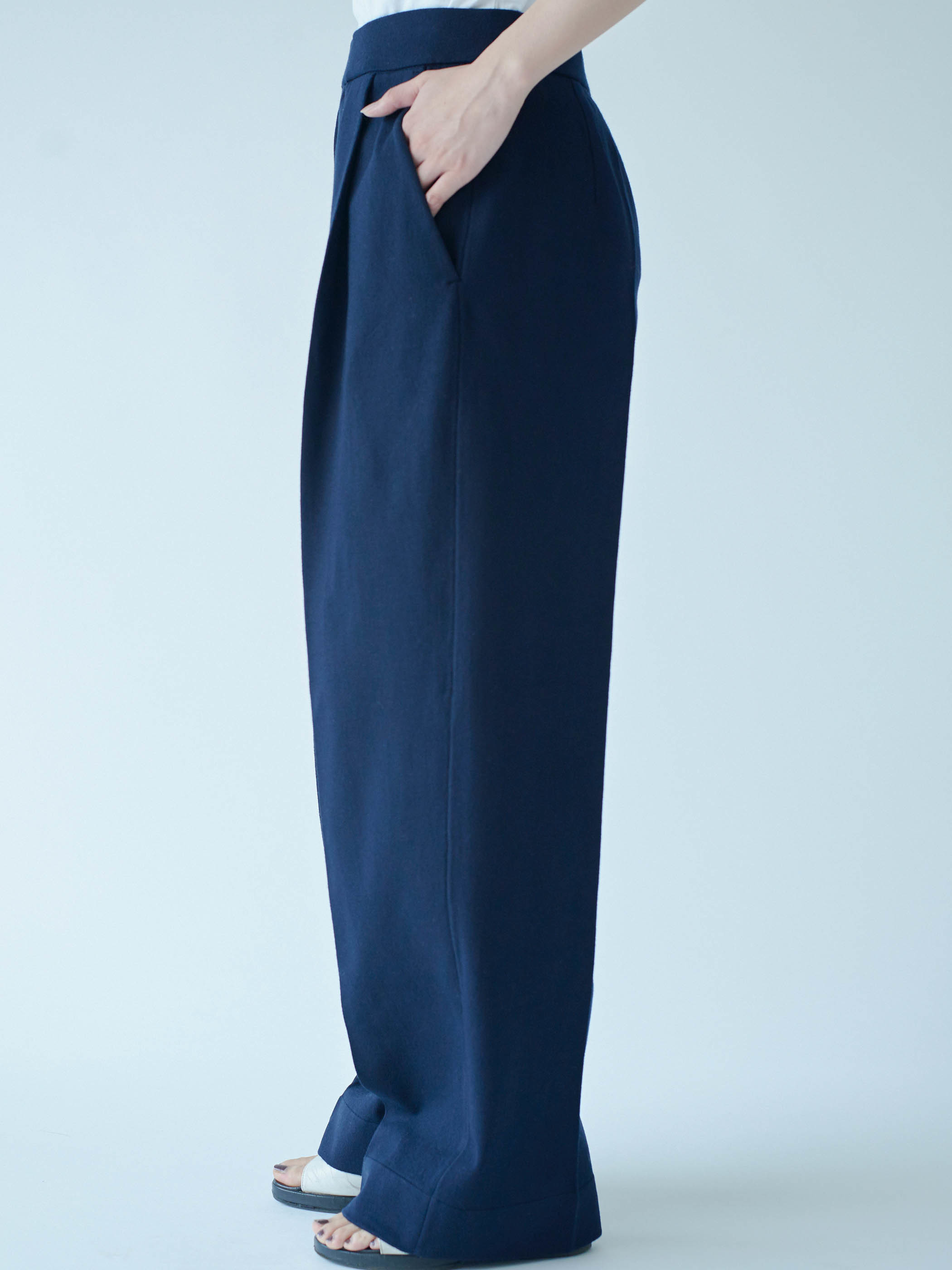 Work Wear collection Women's Wide Pants Navy(ワイドパンツ・ネイビー)