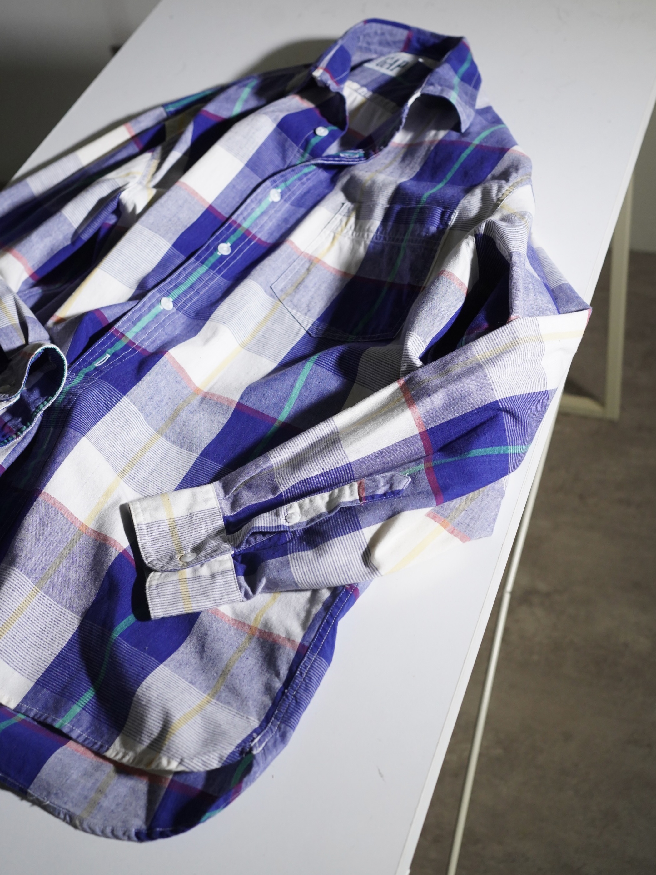 1990's GAP L/S cotton check shirts