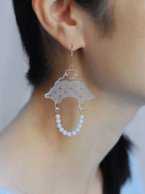 Melted Spin Pierce 04 (Blue lace agate)