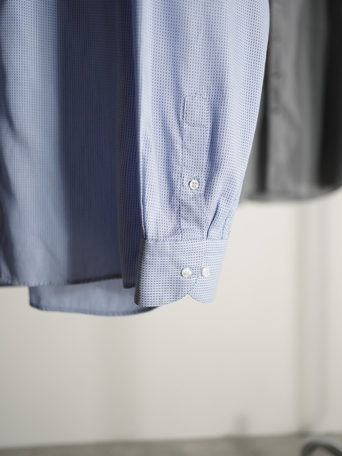 St Croix Woven pattern cotton L/S shirt / Made in Italy