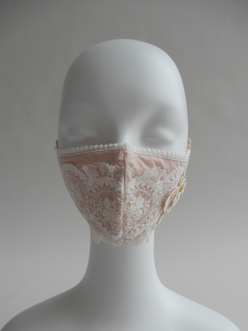 flower tulle lace mask