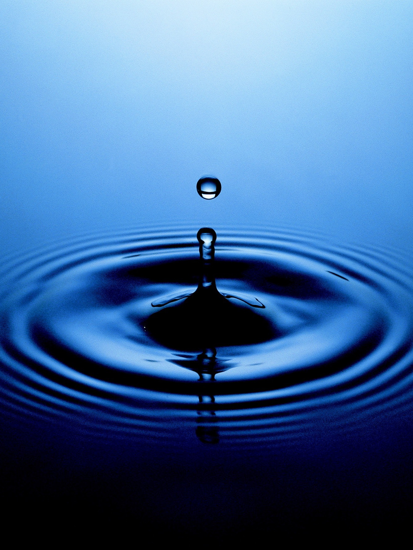 Water drip drop blue 68474