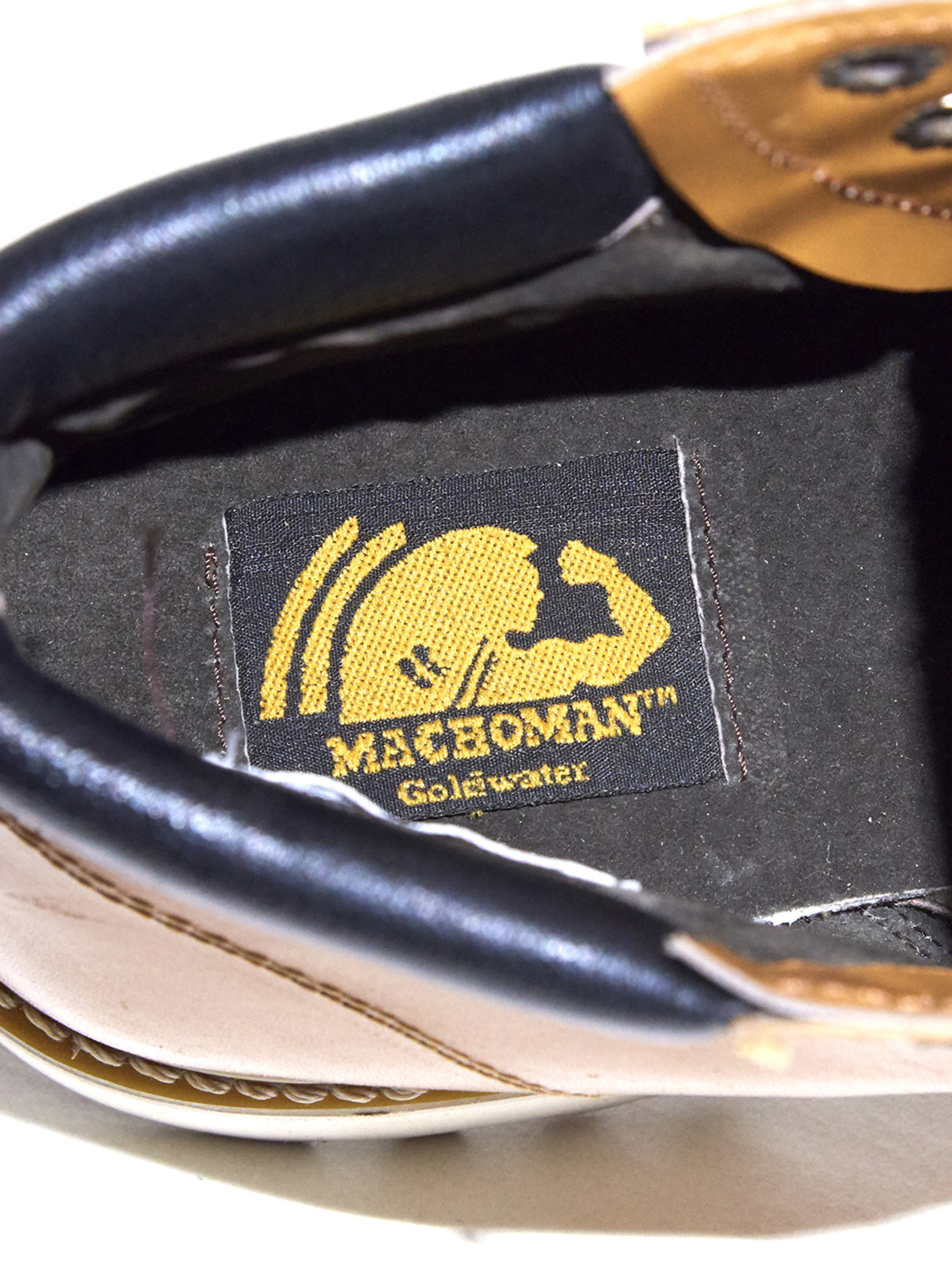 1990s "MACHOMAN" leather work boots -CAMEL- <SALE¥12000→¥9600>