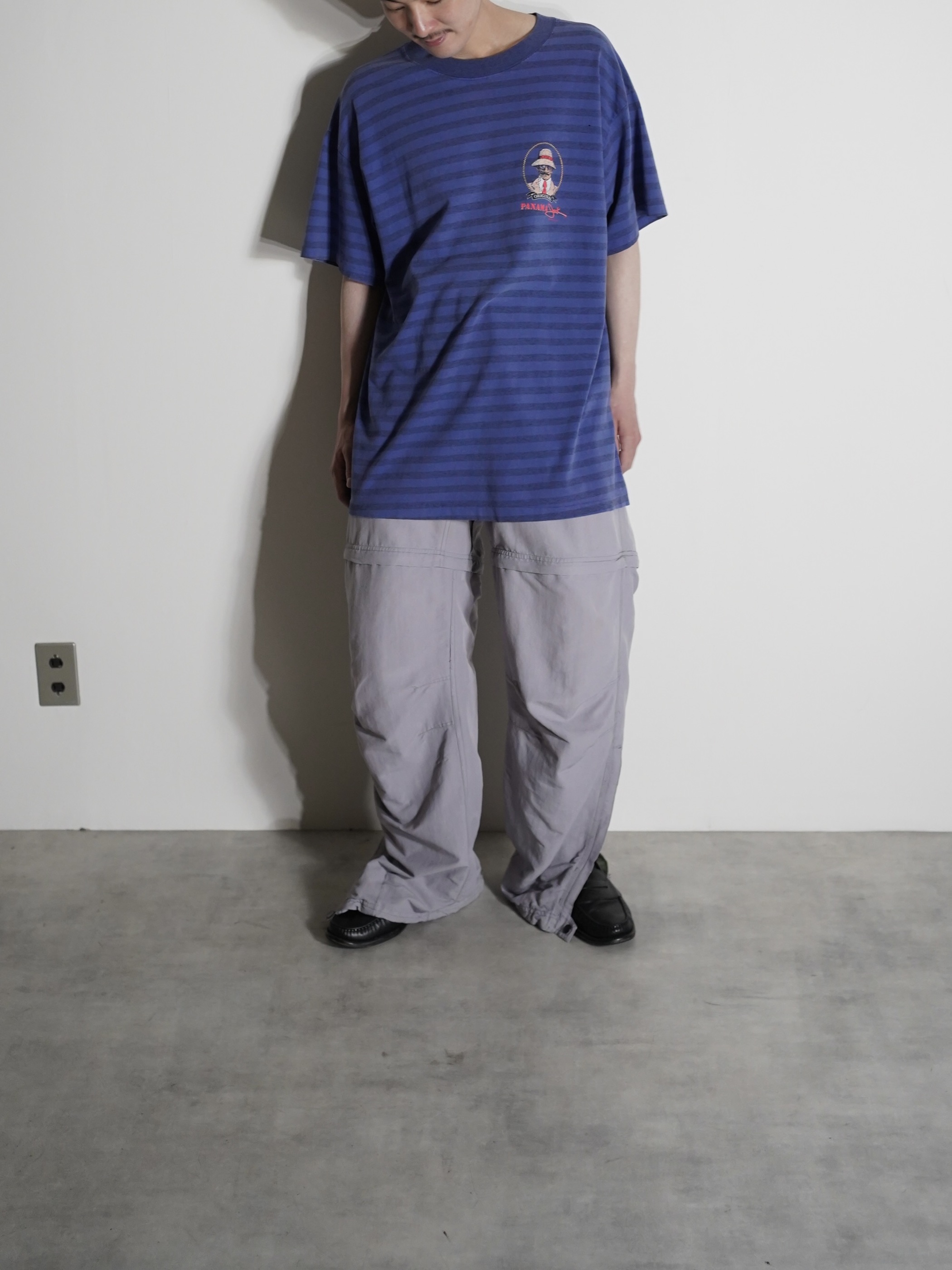 1990's PANAMA jack 染み込み Borde Tee / Made in USA
