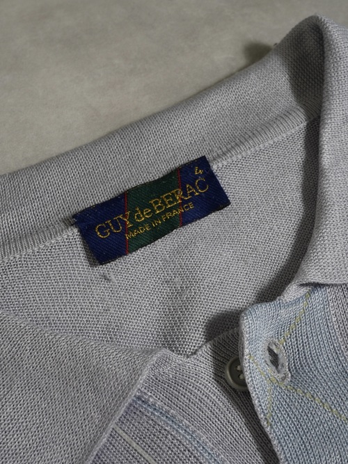 Europa vintage Ban-lon knit polo shirts / Made in France