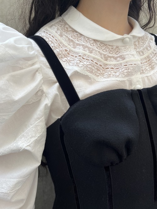 【9月下旬お届け商品】gigot sleeves blouse