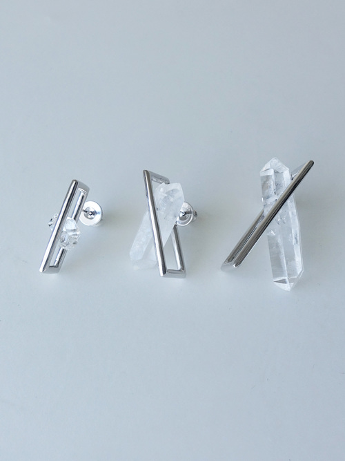 〈INSIDE〉quartz earring 2 S